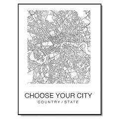 Custom map poster for sale  Delivered anywhere in USA 