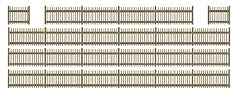 120cm picket fencing for sale  Delivered anywhere in UK