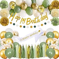 Sage green birthday for sale  Delivered anywhere in USA 