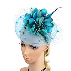 Flower feather fascinator for sale  Delivered anywhere in UK