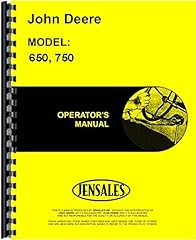 John Deere 650 750 Compact Tractor Operators Manual, used for sale  Delivered anywhere in USA 