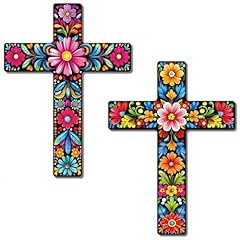 2pcs floral cross for sale  Delivered anywhere in USA 