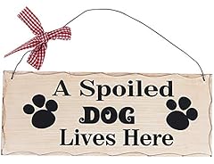 Wood dog sign for sale  Delivered anywhere in USA 