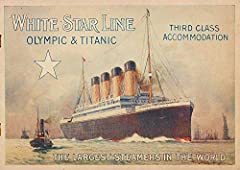 Olympic & Titanic White Star Line Replica Advertising, used for sale  Delivered anywhere in Ireland