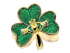 Gold plated shamrock for sale  Delivered anywhere in UK