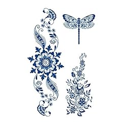 Tatuaggi temporanei libellula usato  Spedito ovunque in Italia 