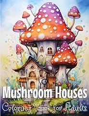 Mushroom houses coloring for sale  Delivered anywhere in UK