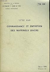 Connaissance entretien materie d'occasion  Livré partout en France