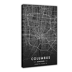 Columbus city map for sale  Delivered anywhere in Ireland