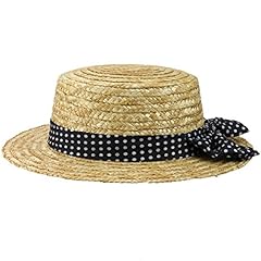 Straw boater hat for sale  Delivered anywhere in UK