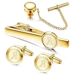 Jstyle initial cufflinks for sale  Delivered anywhere in USA 