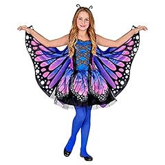 Widmann - Costume per bambini a farfalla, vestito con tutù, ali, antenne, animali, piega, festa a tema, carnevale, 158 usato  Spedito ovunque in Italia 