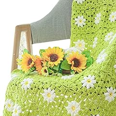 Handmade daisy blanket for sale  Delivered anywhere in USA 