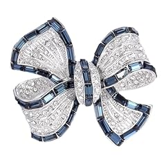 Rhinestone bow brooch for sale  Delivered anywhere in UK