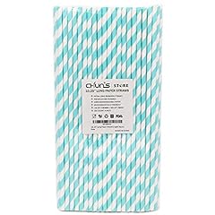 Aqua paper straws for sale  Delivered anywhere in USA 