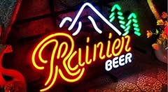 XPGOODUSA- Rainier BEER Neon Sign 17”×13” for Home for sale  Delivered anywhere in Canada
