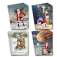 Cartoline natalizie vintage usato  Spedito ovunque in Italia 