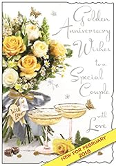 Illustrated golden anniversary for sale  Delivered anywhere in UK