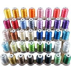 New Brothread 40 Brother Colors Polyester Embroidery for sale  Delivered anywhere in USA 