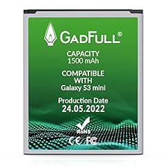 GadFull Batteria compatibile con Samsung Galaxy S3 mini | 2022 Data di produzione |Corrisponde al EB-F1M7FLU originale|Compatibile con Ace 2 i8160 |Galaxy S3 Mini i8190 |Galaxy S Duos S7562 usato  Spedito ovunque in Italia 