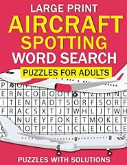 Large Print Aircraft Spotting Word Search Puzzles for for sale  Delivered anywhere in UK