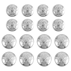 16pcs silver buttons for sale  Delivered anywhere in UK