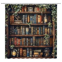 Library shower curtain for sale  Delivered anywhere in USA 