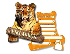 Konzept einladungskarten tiger gebraucht kaufen  Wird an jeden Ort in Deutschland