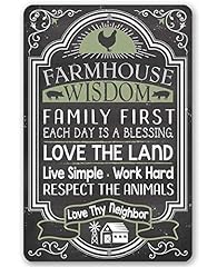 Farmhouse wisdom sign for sale  Delivered anywhere in USA 