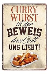 Currywurst blechschild lustige gebraucht kaufen  Wird an jeden Ort in Deutschland