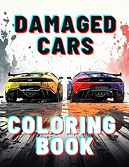 Damaged cars coloring for sale  Delivered anywhere in USA 