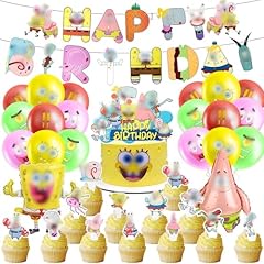 46pcs spongebo birthday for sale  Delivered anywhere in UK