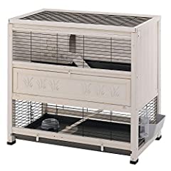 Ferplast FSC Wooden Rabbit Hutch Cottage, Rabbit Cage, for sale  Delivered anywhere in UK