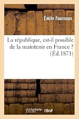 République possible maintenir d'occasion  Livré partout en France
