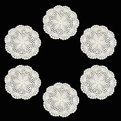 Pcs beige crochet for sale  Delivered anywhere in USA 