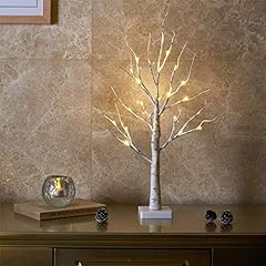 Eambrite White Christmas Tree with Lights Mini Birch for sale  Delivered anywhere in UK