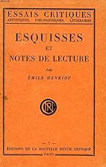 Esquisses notes lecture d'occasion  Livré partout en France