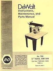 Manual dewalt 790 for sale  Delivered anywhere in USA 