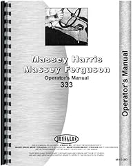 Massey Harris 333 Tractor Operators Manual (MH-O-333) for sale  Delivered anywhere in USA 