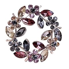 Colours crystal brooch for sale  Delivered anywhere in USA 