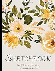 Sketchbook flower drawing for sale  Delivered anywhere in USA 
