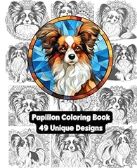 Papillon dog coloring for sale  Delivered anywhere in Ireland