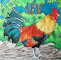 Rooster hand painted for sale  Delivered anywhere in USA 