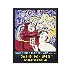 Vintage poster radiola for sale  Delivered anywhere in USA 