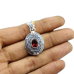Garnet box pendant for sale  Delivered anywhere in USA 