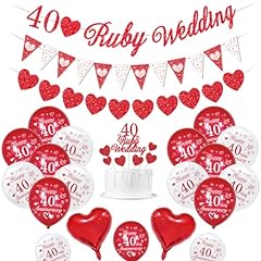 Ruby wedding decorations for sale  Delivered anywhere in UK