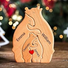 Personalized wooden bear for sale  Delivered anywhere in UK
