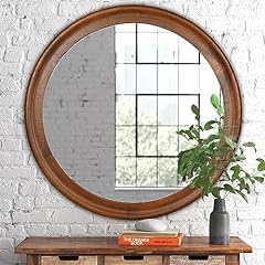 Round wood mirror for sale  Delivered anywhere in USA 