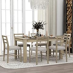 Pieces wooden dining for sale  Delivered anywhere in USA 