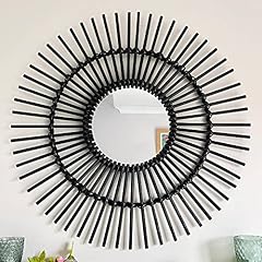 Black rattan mirror for sale  Delivered anywhere in Ireland